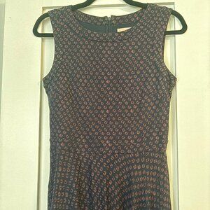 Short LOFT blue and red sleeveless dress size XS